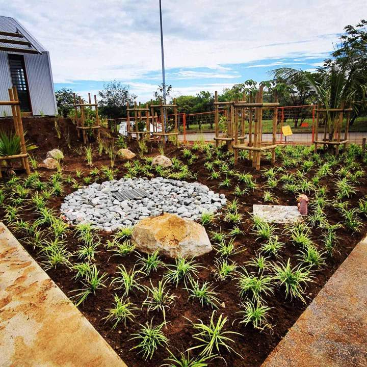 Création jardin privé Sainte-Marie